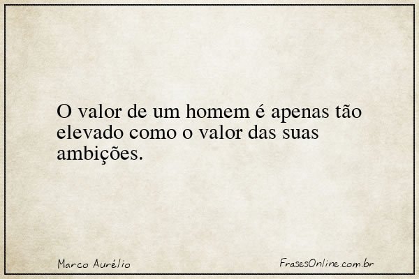 Frase de Marco Aurélio