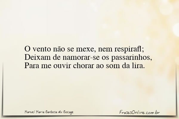Frase de Manuel Maria Barbosa du Bocage