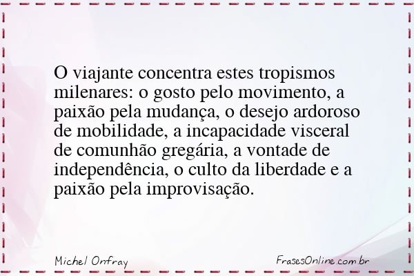Frase de Michel Onfray