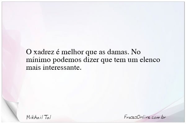 Frase de Mikhail Tal