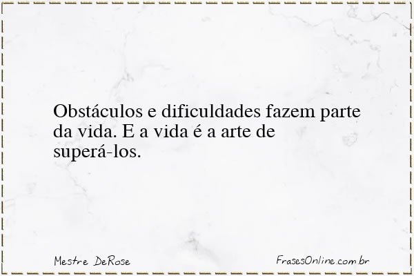 Frase de Mestre DeRose