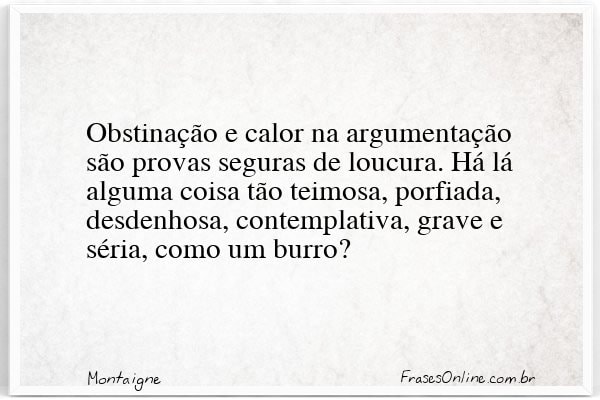 Frase de Montaigne