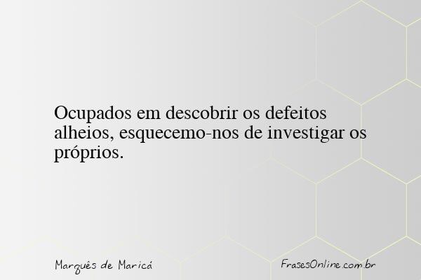Frase de Marquês de Maricá