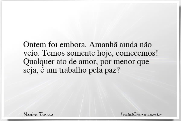 Frase de Madre Teresa