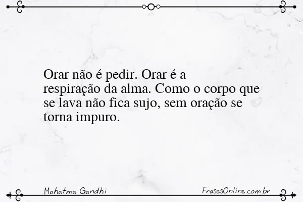 Frase de Mahatma Gandhi