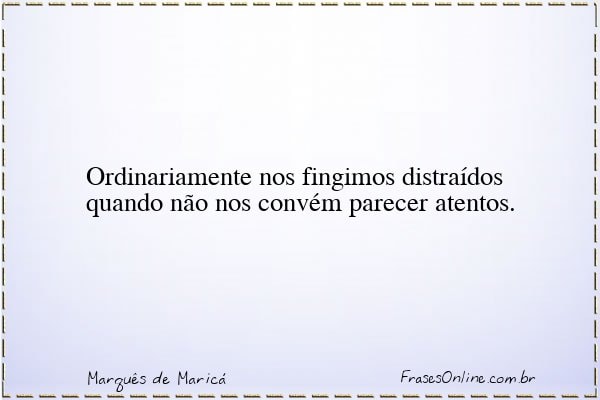 Frase de Marquês de Maricá