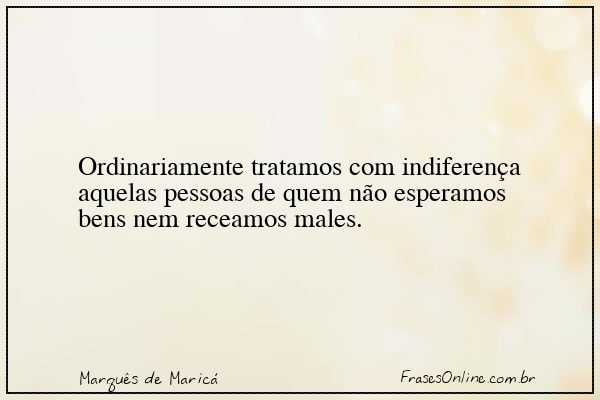 Frase de Marquês de Maricá