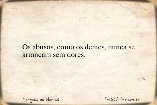 Frase de Marquês de Maricá