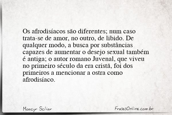 Frase de Moacyr Scliar