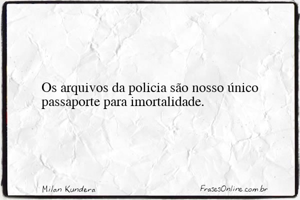Frase de Milan Kundera