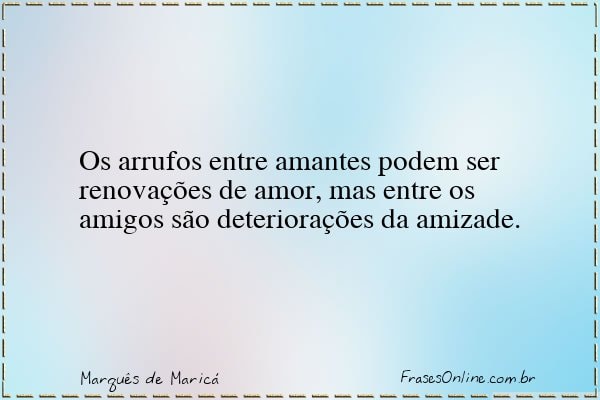 Frase de Marquês de Maricá