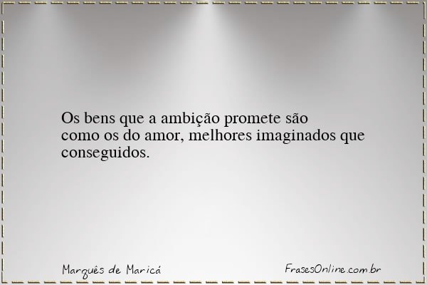 Frase de Marquês de Maricá