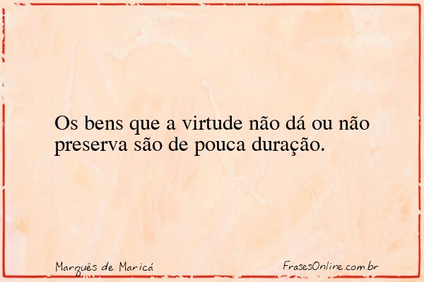 Frase de Marquês de Maricá