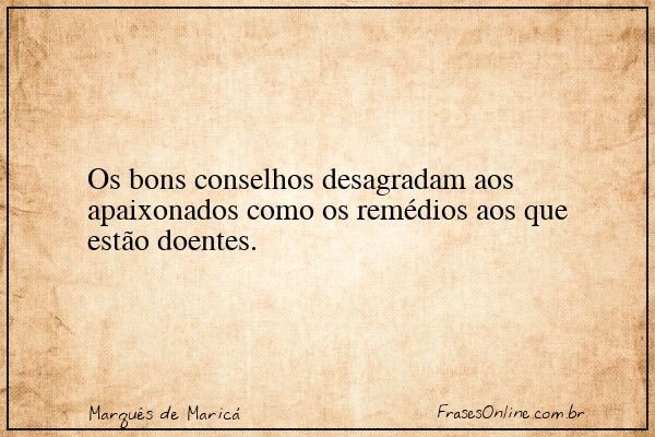 Frase de Marquês de Maricá