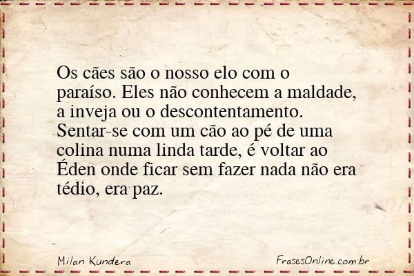 Frase de Milan Kundera