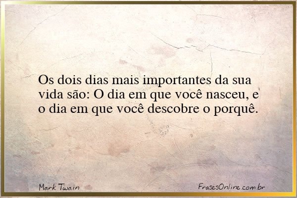 Frase de Mark Twain
