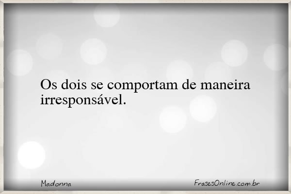 Frase de Madonna