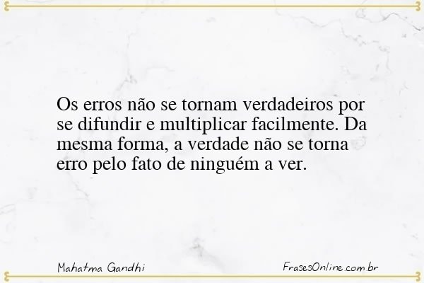 Frase de Mahatma Gandhi
