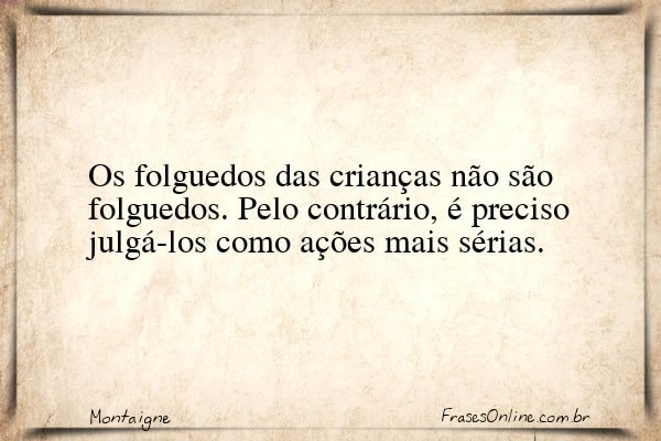 Frase de Montaigne