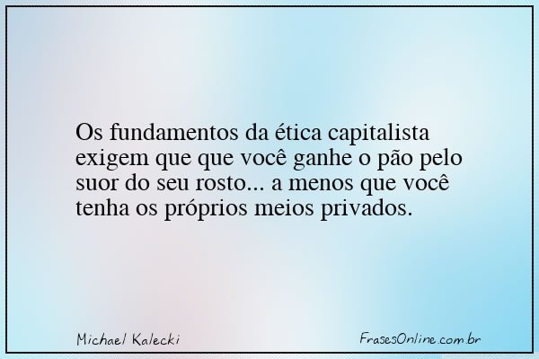 Frase de Michael Kalecki