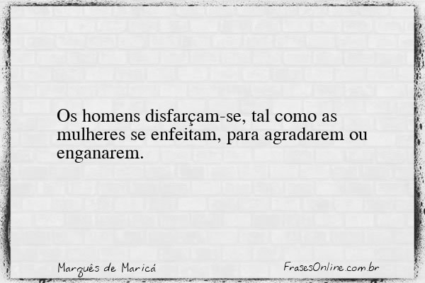 Frase de Marquês de Maricá