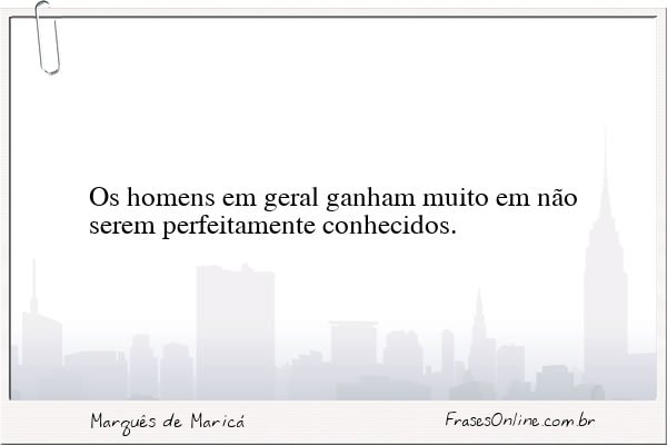 Frase de Marquês de Maricá