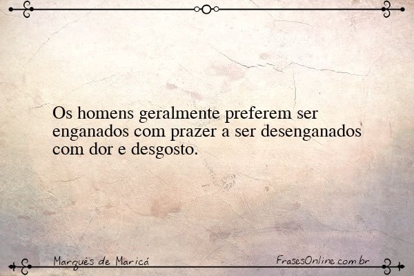 Frase de Marquês de Maricá