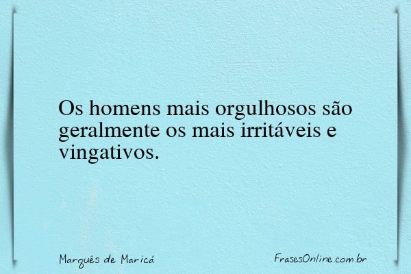 Frase de Marquês de Maricá