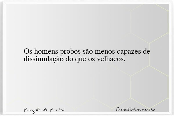 Frase de Marquês de Maricá