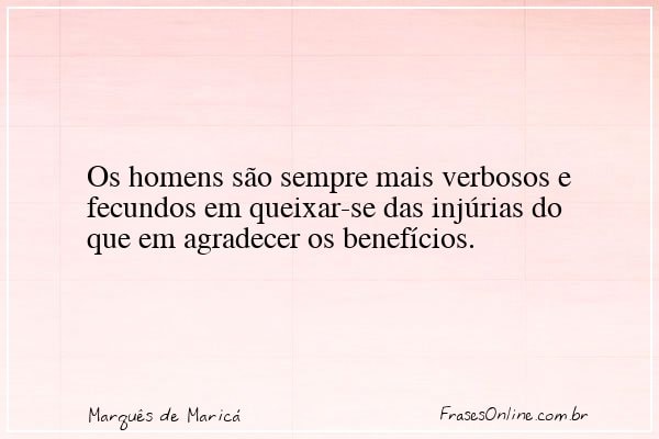 Frase de Marquês de Maricá