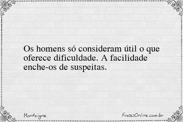 Frase de Montaigne