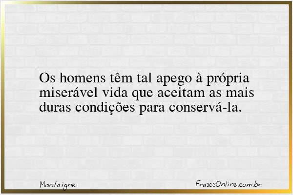Frase de Montaigne