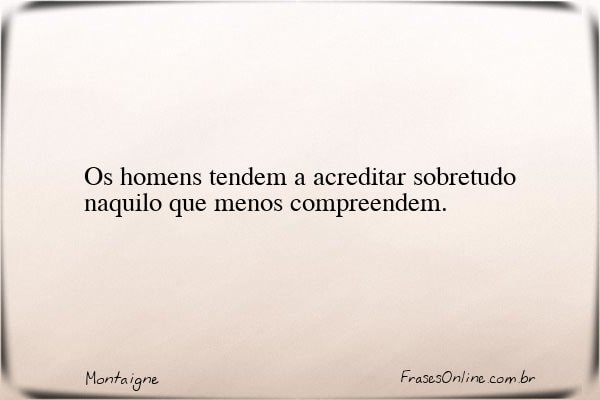 Frase de Montaigne