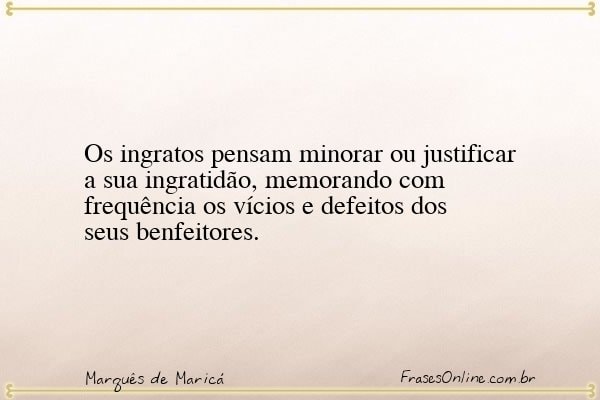 Frase de Marquês de Maricá