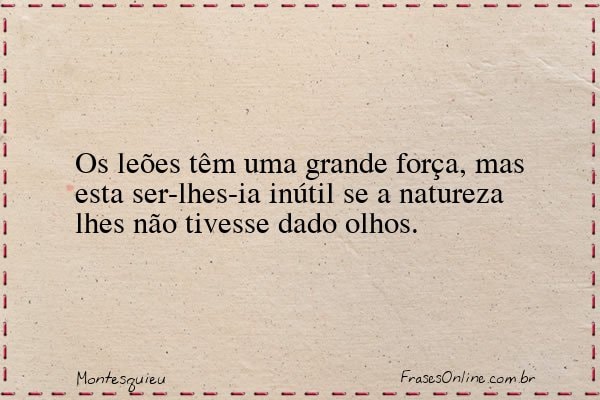 Frase de Montesquieu