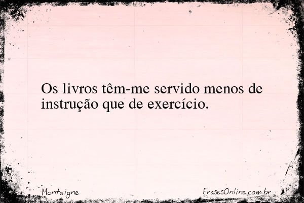 Frase de Montaigne
