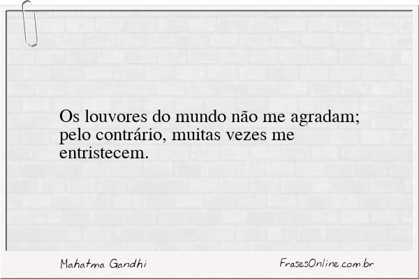 Frase de Mahatma Gandhi