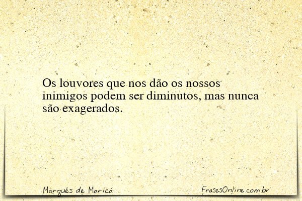 Frase de Marquês de Maricá