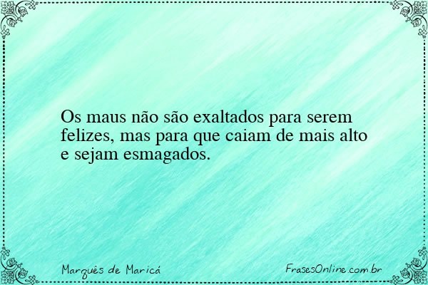 Frase de Marquês de Maricá