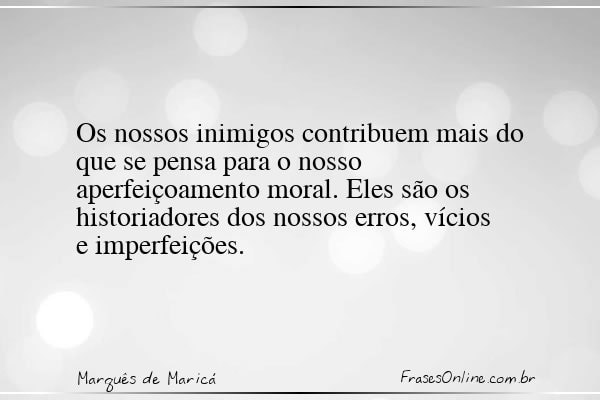 Frase de Marquês de Maricá