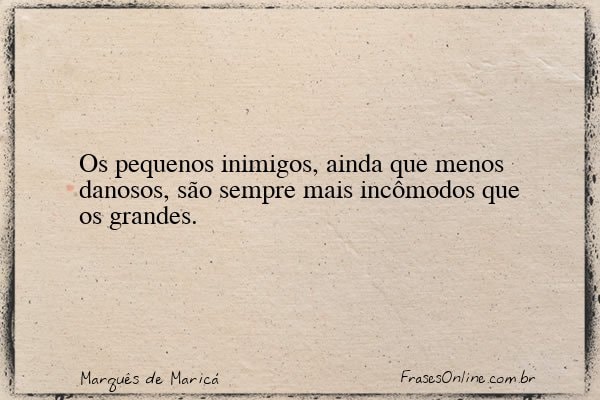 Frase de Marquês de Maricá