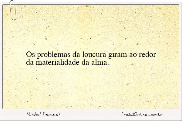 Frase de Michel Foucault