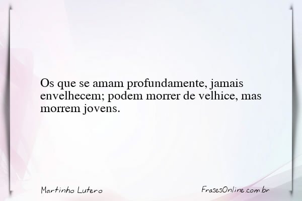 Frase de Martinho Lutero