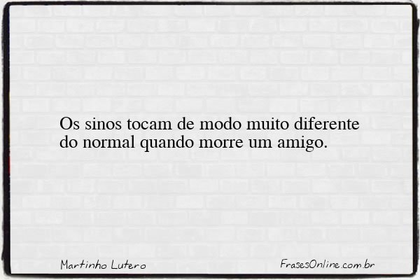 Frase de Martinho Lutero