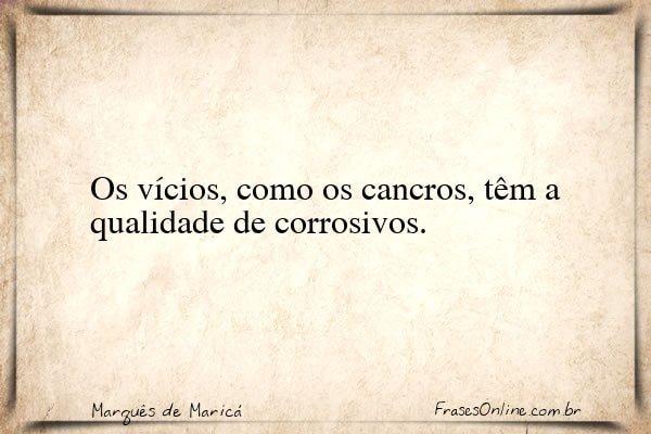 Frase de Marquês de Maricá