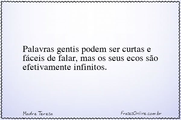 Frase de Madre Teresa