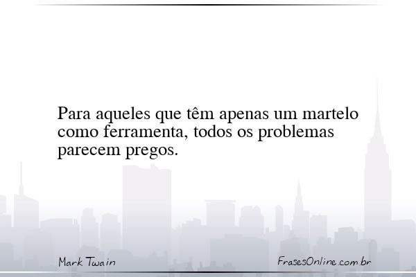 Frase de Mark Twain
