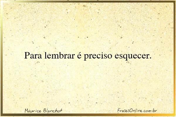 Frase de Maurice Blanchot