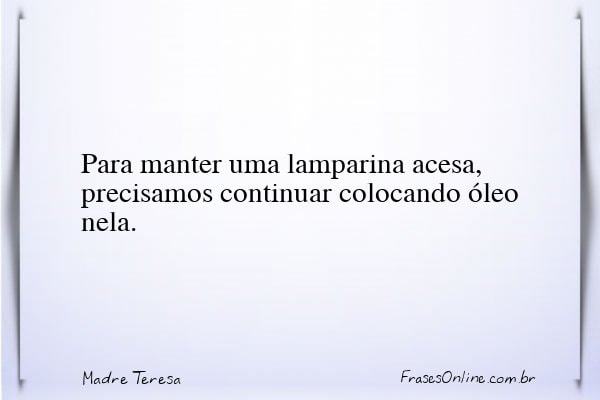 Frase de Madre Teresa