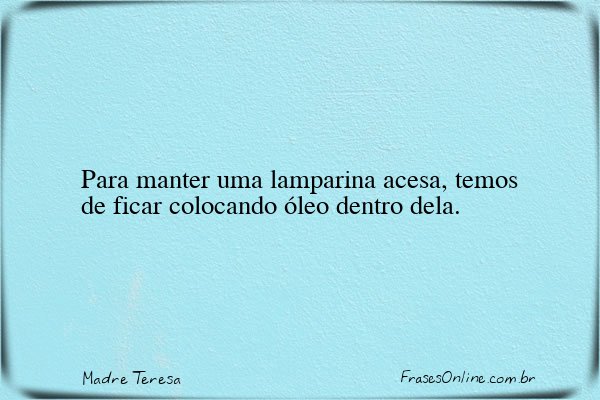 Frase de Madre Teresa